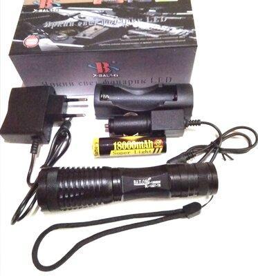 Купить оптом Светодиодный ручной фонарь фонарик X-Balog BL-1837 XML T6 (без аккумуляторов) в Украине, изображение 2