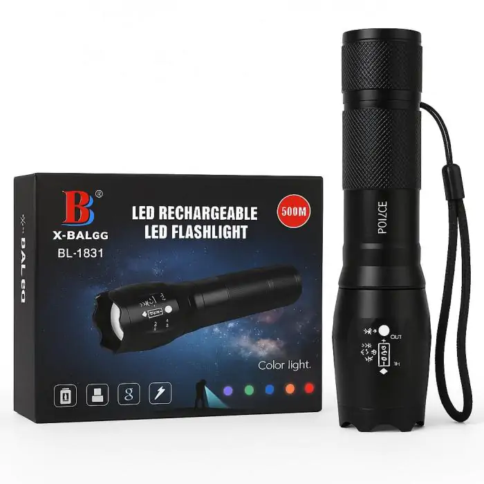 Купити оптом Купити Світлодіодний ручний ліхтар X-Balog BL-1831 XML-T6 (без акумуляторів) оптом - ціна 188 грн в Україні 