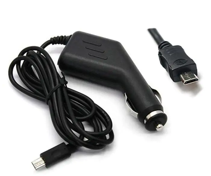 Купити оптом Купити Автомобільне зарядне microUSB (з литим шнуром) оптом - ціна 38 грн в Україні 