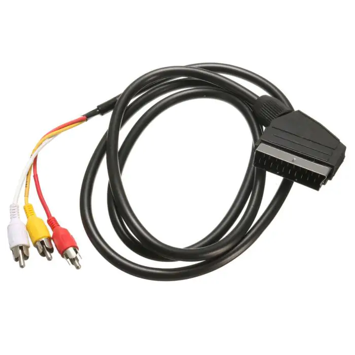 Купити оптом Купити Шнур перехідник 21P-3R SCART-3RCA 1.2 m оптом - ціна 26 грн в Україні 