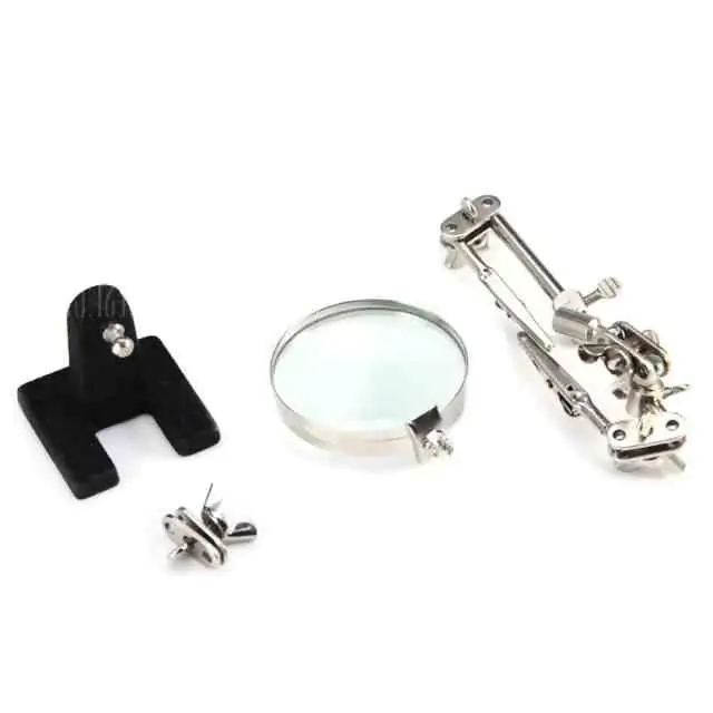 Купить оптом Держатель для плат с лупой и крокодилами JM-501 в Украине 