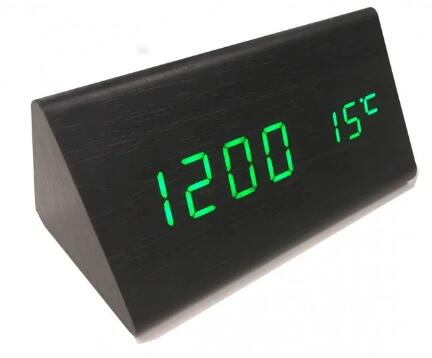 Купить оптом Электронные цифровые настольные часы деревянные 861-1 G в Украине