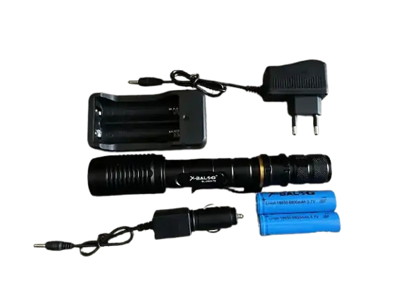 Купити оптом Купити Ручний ліхтар 2 АКБ 18650 BL-2804 XML T6 оптом - ціна 312 грн в Україні 
