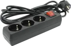 Купити оптом Купити Подовжувач мережевий світильник з кнопкою 3 розетки SP3 5 м оптом - ціна 175 грн в Україні 