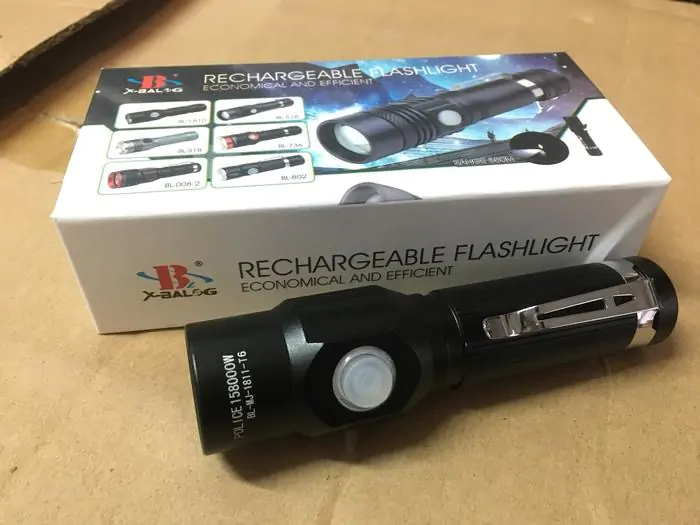Купити оптом Купити Ручной фонарь X-BALOG microUSB BL-1811 L2 оптом - ціна 185 грн в Україні 