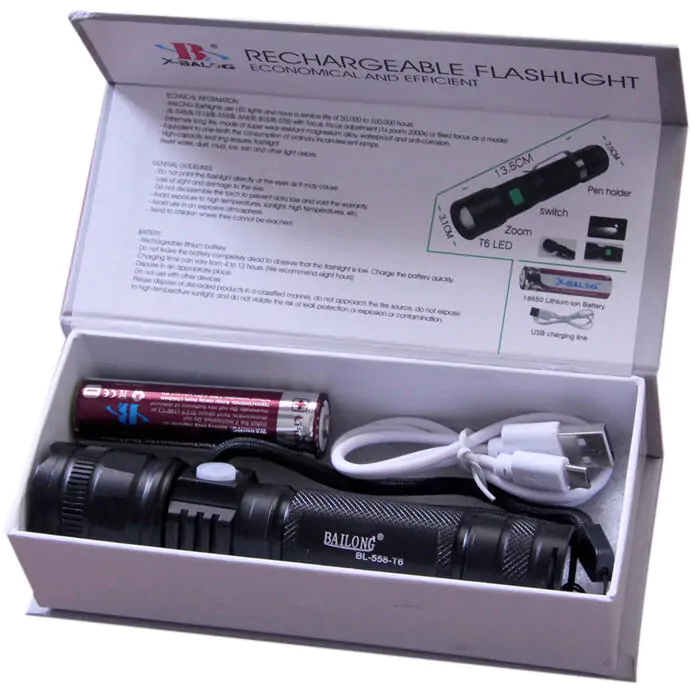 Купити оптом Купити Ручний ліхтарик X-Balog BL-558 XML T6 оптом - ціна 194 грн в Україні , зображення 4