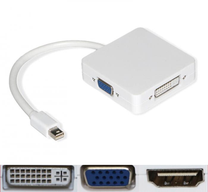 Купить оптом Конвертер miniDisplayPort-HDMI/DVI/VGA