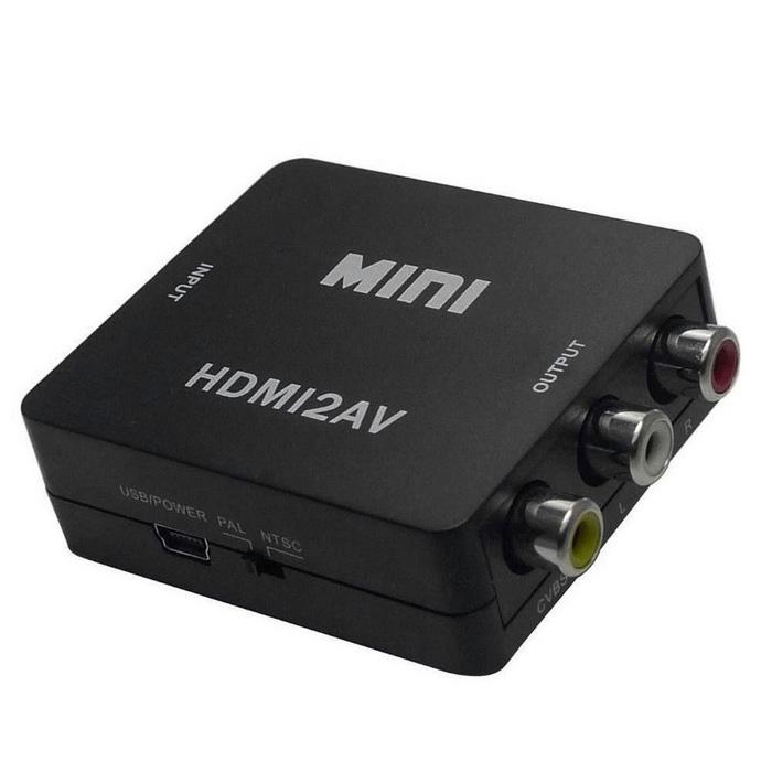 Купить оптом Переходник HDMI-2AV тюльпаны (в коробке) с питанием