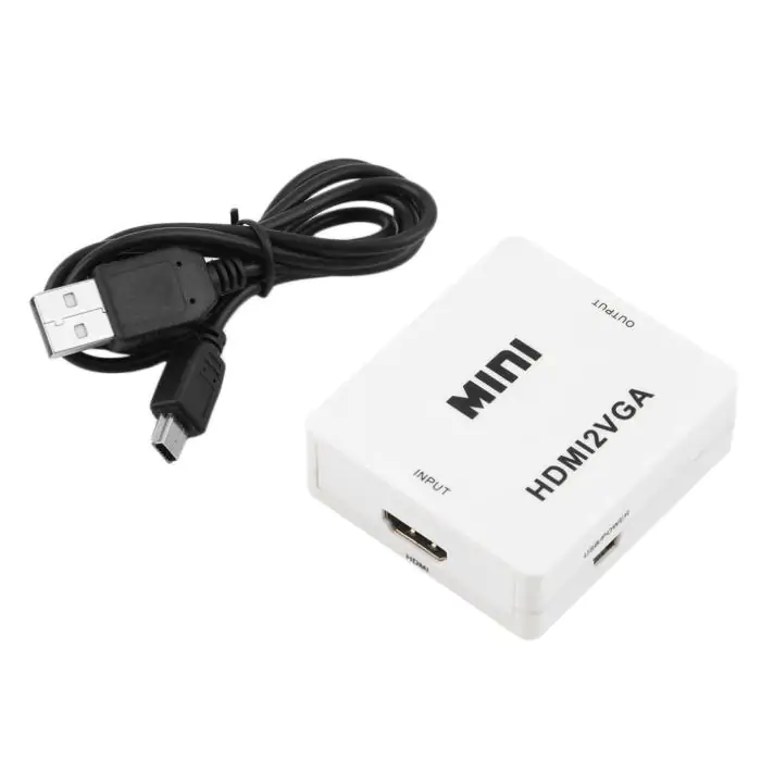 Купити оптом Купити Перехідник HDMI-VGA (у коробці) з живленням оптом - ціна 89 грн в Україні 