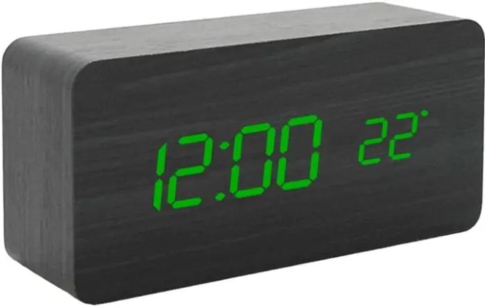 Купить оптом Электронные часы под дерево + датчик влажности VST 862[S] / LIGHTGREEN в Украине 