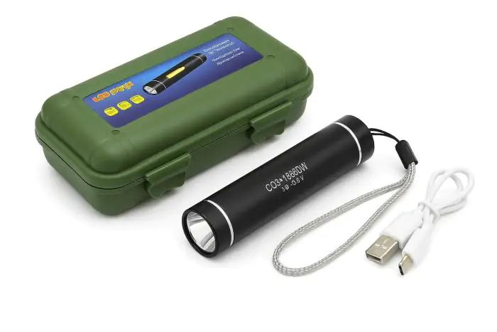 Купити оптом Купити Ліхтарик міні ручний з microUSB BL-517 оптом - ціна 67 грн в Україні 