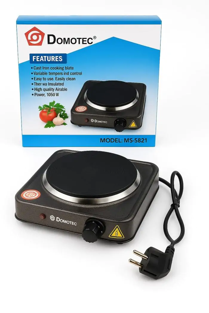 Купити оптом Купити Електро плита настільна дискова DOMOTEC MS-5821 оптом - ціна 235 грн в Україні 