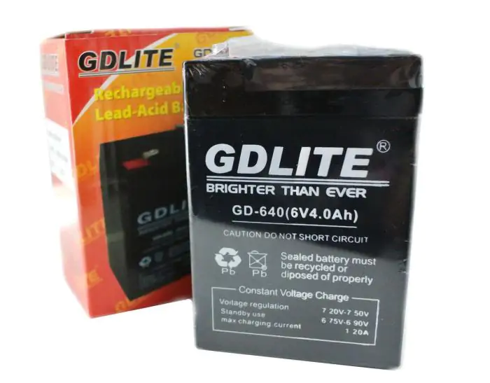 Купить оптом Аккумулятор 6 Вольт 6V 4.0Ah GDLITE GD-640 в Украине 