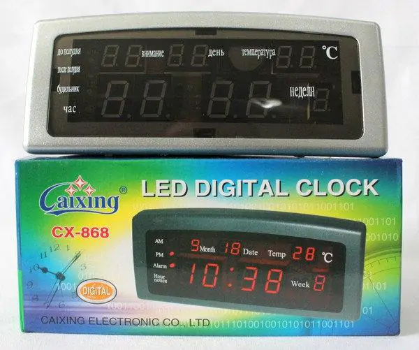 Купити оптом Купити Годинник настільний від мережі 868-2 Зелений оптом - ціна 320 грн в Україні 