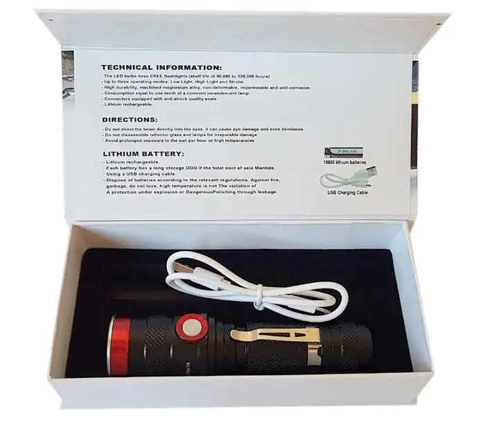 Купити оптом Купити Ліхтарик ручний ліхтар із microUSB BL-736 XML T6 (Один режим) оптом - ціна 176 грн в Україні , зображення 2