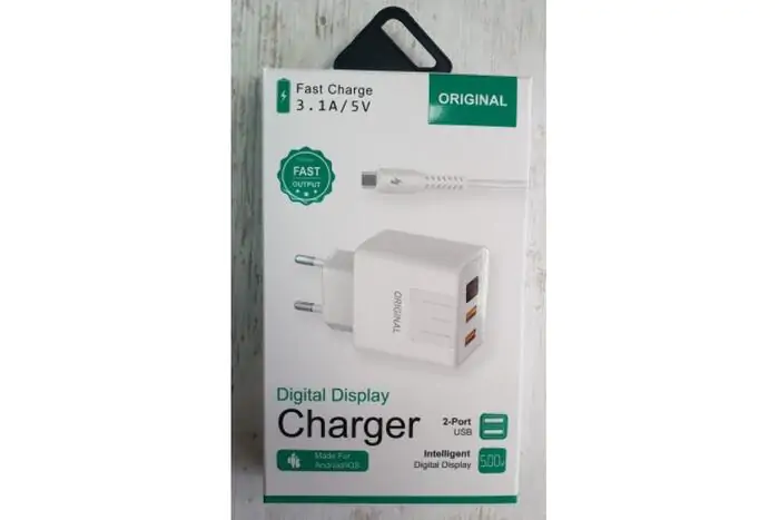 Купити оптом Купити Мережевий зарядний ORIGINAL A-14 з дисплеєм (3.1A 2USB) оптом - ціна 84 грн в Україні 