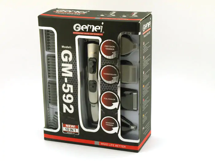 Купити оптом Купити Машинка для стрижки волосся + насадки GEMEI 592 оптом - ціна 446 грн в Україні , зображення 2