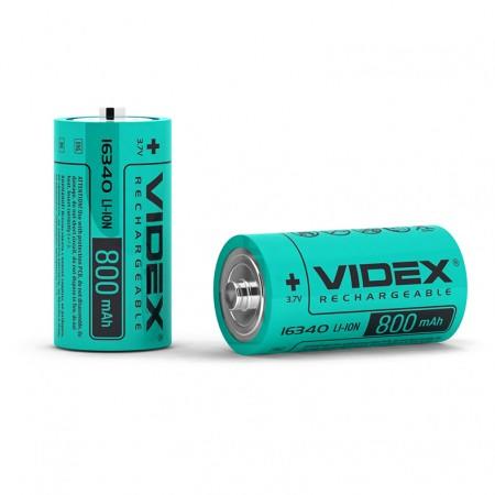 Купить оптом Аккумулятор Videx Li-Ion 16340 (без защиты) 800mAh (Цена указана за 1шт)