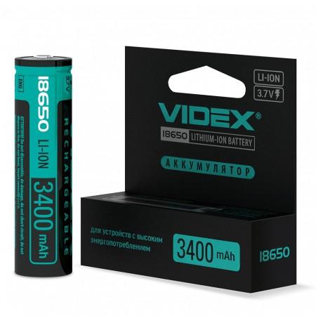 Купить оптом Аккумулятор Videx Li-Ion 18650-P (с защитой) 3400mAh (Цена указана за 1шт)