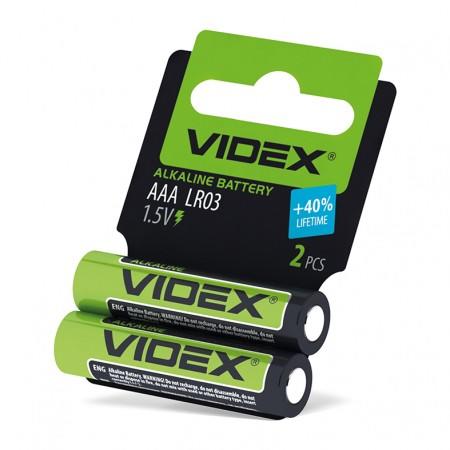 Купить оптом Батарейка щелочная Videx LR03/AAA 2шт/блистер (Цена указана за 2шт) в Украине