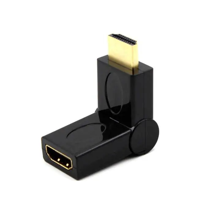 Купити оптом Купити Перехідник HDMI (куточок) тато-мама (HDMI-180) оптом - ціна 54 грн в Україні 