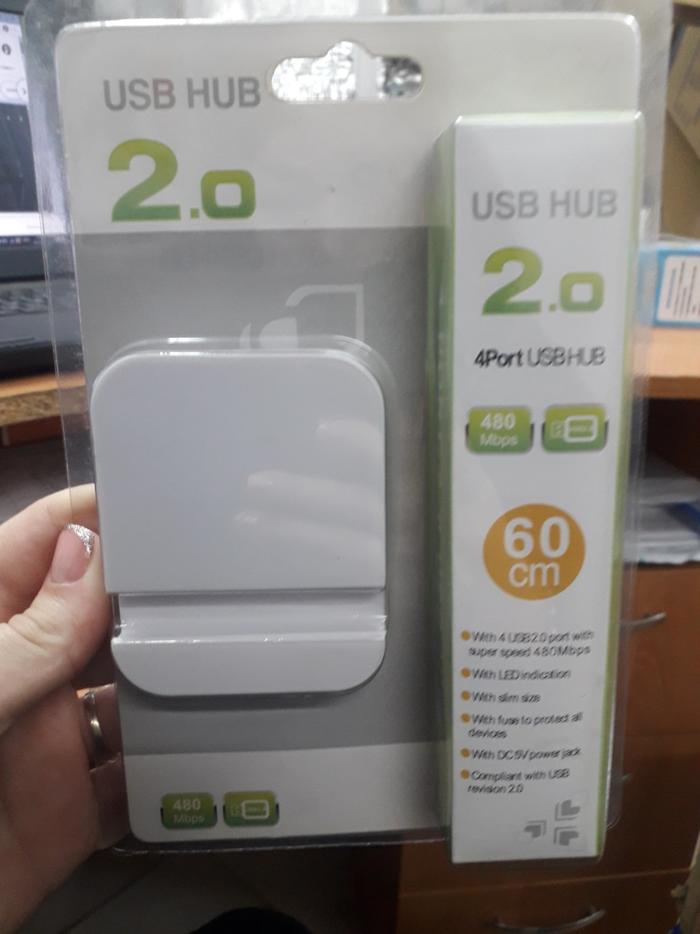 Купить оптом Хаб концентратор USB HUB на 4 порт (с подсветкой) в Украине