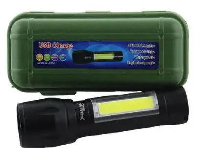 Купить оптом Мини светодиодный ручной фонарь с боковой подсветкой ЗУ microUSB BL-511 в Украине 