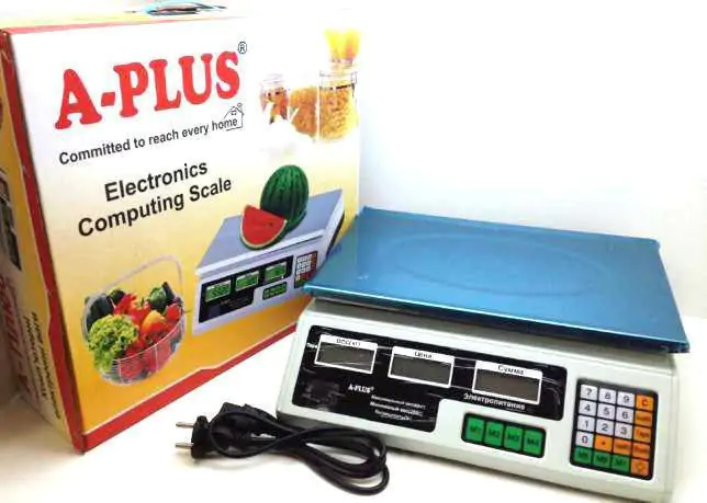 Купить оптом Торговые весы электронные до 50 кг ALFASONIC 072 в Украине 