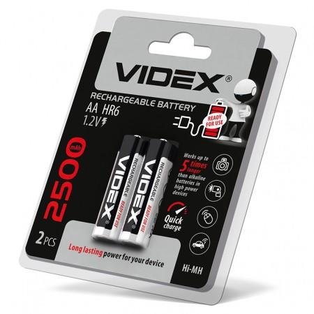 Купить оптом Аккумулятор Videx HR6/AA 2500mAh 2шт/блистер (Цена указана за 2шт)