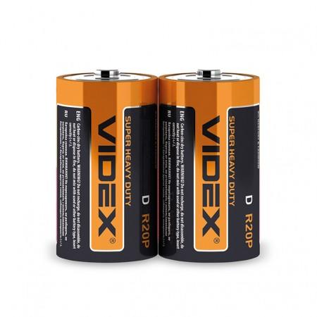 Купить оптом Батарейка солевая Videx R20P/D 2шт/пленка (Цена указана за 2шт)