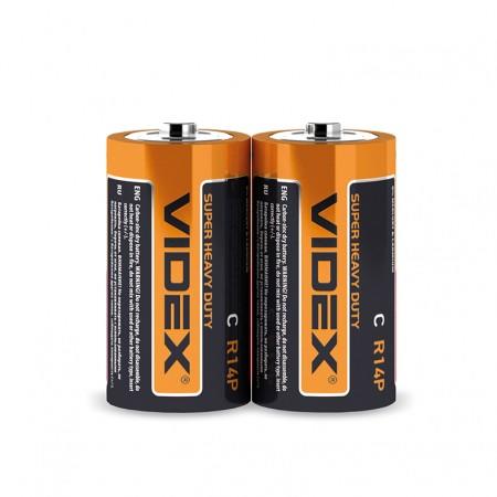 Купить оптом Батарейка солевая Videx R14P/C 2шт/пленка (Цена указана за 2шт)