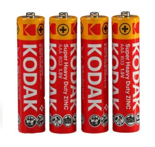 Купить оптом Батарейка солевая KODAK R03/AAA 4шт/пленка (Цена указана за 4шт)