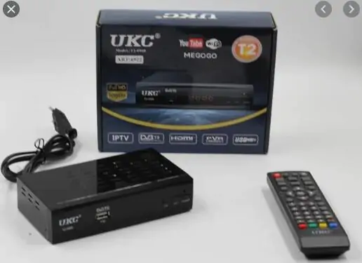 Купити оптом Купити Телевізійна приставка Т2 0968 Metal (з екраном) оптом - ціна 413 грн в Україні 