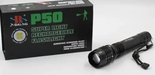 Купить оптом Ручной фонарик BL-P08 2x18650 (диод P50) в Украине 