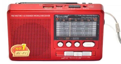 Купить оптом Радиоприемник с Bluetooth (съемный акб) GOLON 182