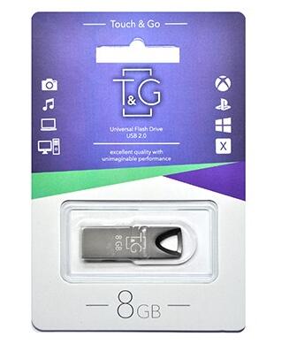 Купить оптом Флешка USB 8GB T&G метал 117 черный