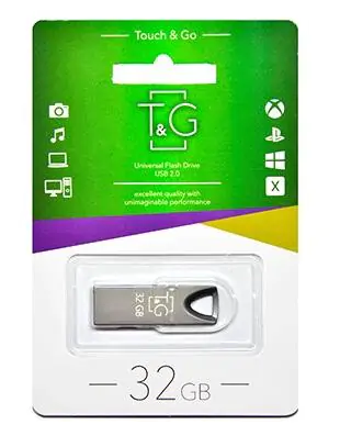 Купити оптом Купити Флешка USB 32GB T&G метал 117 чорний оптом - ціна 144 грн в Україні 