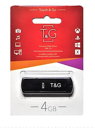 Купить оптом Флешка USB 4GB T&G Classic  011 черный в Украине 