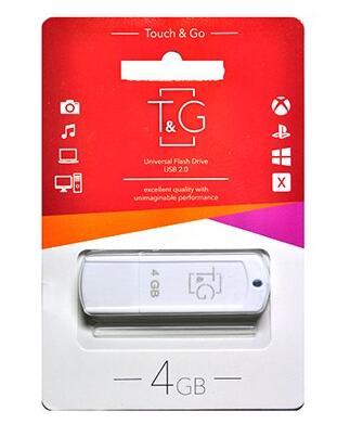 Купить оптом Флешка USB 4GB T&G Classic  011 белый