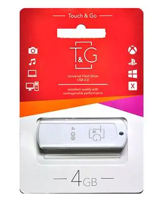 Купить оптом Флешка USB 4GB T&G Classic  011 белый в Украине 