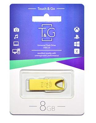 Купить оптом Флешка USB 8GB T&G метал 117 золотой в Украине