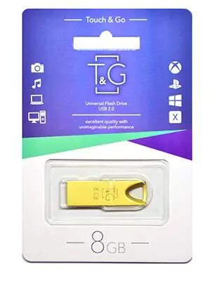Купити оптом Купити Флешка USB 8GB T&G метал 117 золотий оптом - ціна 112 грн в Україні 