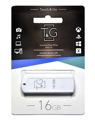 Купити оптом Купити Флешка USB 16GB T&G Classic 011 білий оптом - ціна 119 грн в Україні 