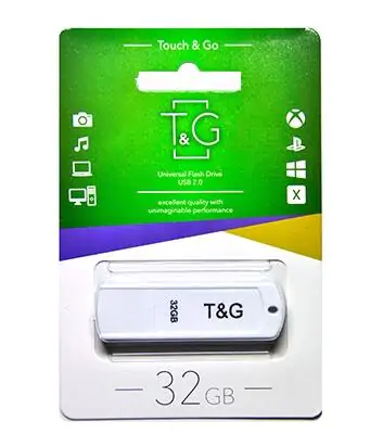 Купить оптом Флешка USB 32GB T&G Classic  011 белый в Украине 