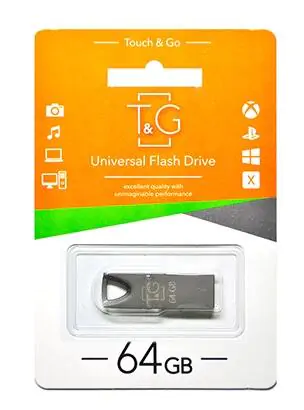 Купити оптом Купити Флешка USB 64GB T&G метал 117 чорний оптом - ціна 178 грн в Україні 