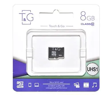 Купити оптом Купити Карта пам'яті microSDHC (UHS-1) 8GB class 10 T&G (без адаптера) оптом - ціна 110 грн в Україні 