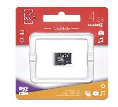 Купить оптом Карта памяти microSDHC 4GB class 4 T&G (без адаптера) в Украине 