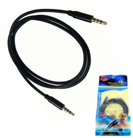 Купити оптом Купити Шнур 3.5m/m JACK 3.5 - JACK 3.5 1.5 m в упаковці оптом - ціна 12 грн в Україні 