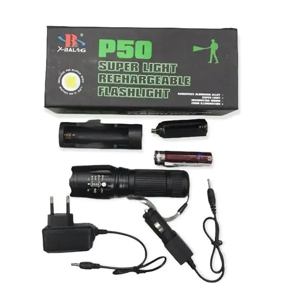 Купити оптом Купити Ручний ліхтар X-BALOG 200 (діод P50) оптом - ціна 225 грн в Україні , зображення 2