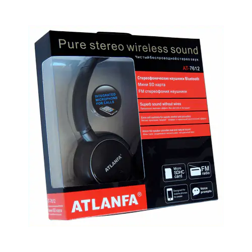 Купити оптом Купити Бездротові навушники ATLANFA AT-7612 оптом - ціна 340 грн в Україні 